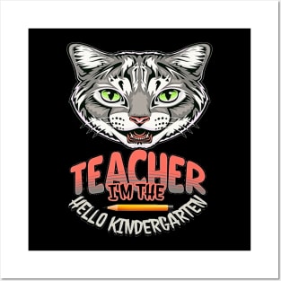 I'm The Teacher Hello Kindergarten, Back to School, Happy Teacher Day Gift, Teacher Appreciation, Teach,Teacher Gift, Back To School Gift Posters and Art